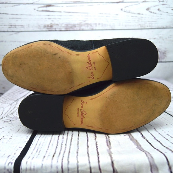Sam Edelman Black Loafers with Silver Chain - Picture 7 of 8